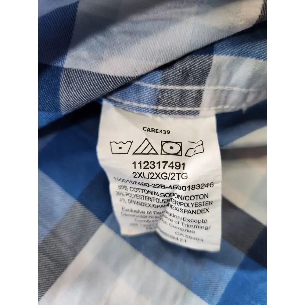 Wrangler Men's 2XL-2 Pack Button‎ down shirts